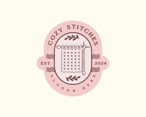 Handcrafted Knitting Blanked logo design