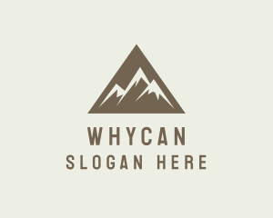 Mountain Climbing Triangle Logo