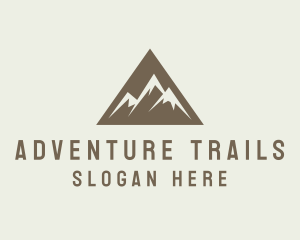 Mountain Climbing Triangle logo design