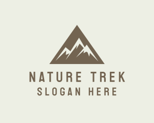 Hike - Mountain Climbing Triangle logo design