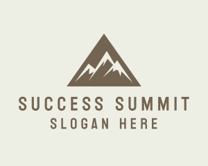 Mountain Climbing Triangle logo design