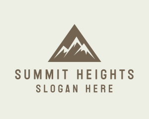 Climbing - Mountain Climbing Triangle logo design