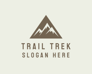 Hike - Mountain Climbing Triangle logo design