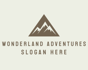 Mountain Climbing Triangle logo design