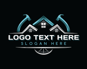 Carpentry - Hammer Roof Construction logo design