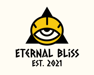 Cult - Tribal Triangle Eye logo design