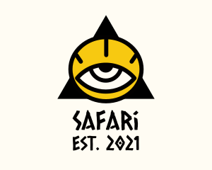 Artistic - Tribal Triangle Eye logo design