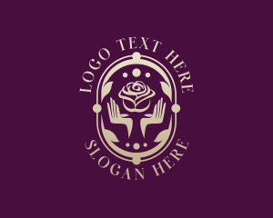 Yoga - Rose Beauty Wellness logo design