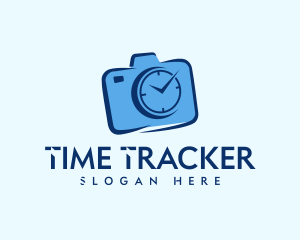 Camera Timer Clock logo design