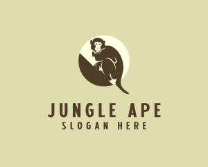 Primate Monkey Animal logo design