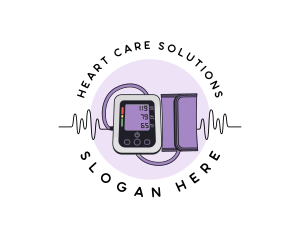 Health Blood Pressure logo design