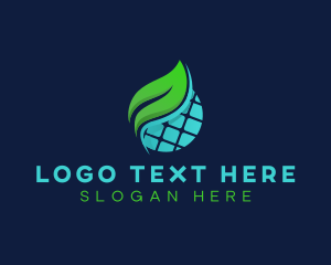 Leaf - Eco Solar Energy logo design