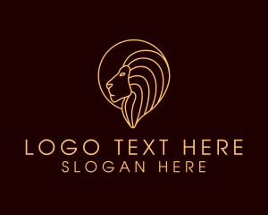 Feline - Hunter Lion Safari logo design