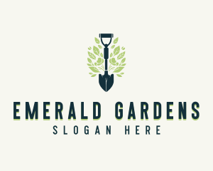 Yard Gardening Shovel logo design