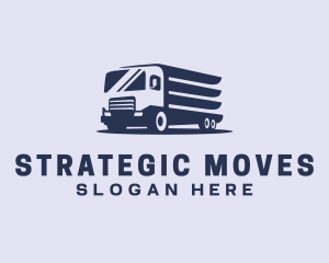 Blue Truck Shipping logo design