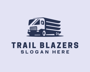 Blue Truck Shipping logo design