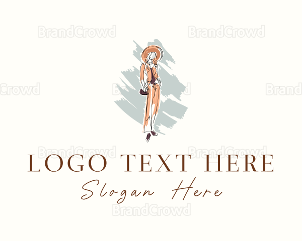 Woman Fashion Model Logo