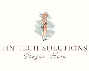 Woman Fashion Model logo design