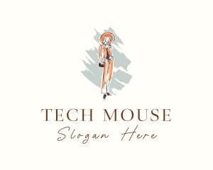 Woman Fashion Model logo design