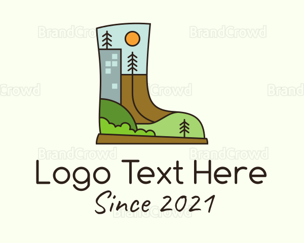 Outdoor Hiking Boots Logo
