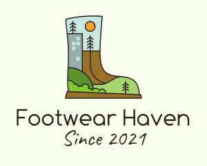 Boots - Outdoor Hiking Boots logo design