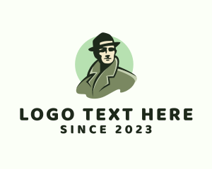 Mysterious - Detective Mafia Guy logo design