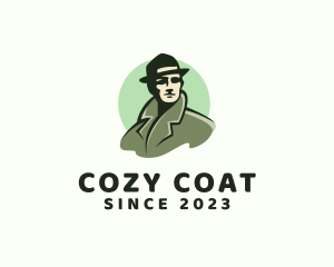 Coat - Detective Mafia Guy logo design