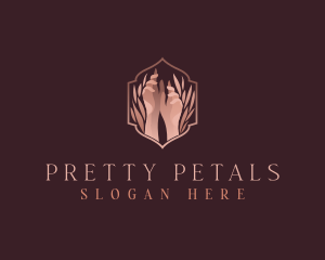 Wreath Hands Spa logo design