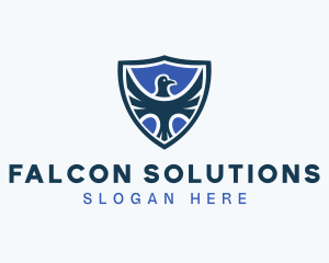 Hawk Blue Shield logo design