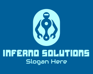 Robot Repair Service logo design