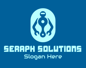 Robot Repair Service logo design