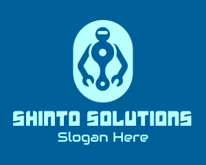 Robot Repair Service logo design