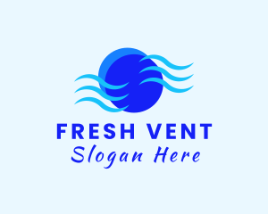 Vent - Air Breeze Cooling logo design