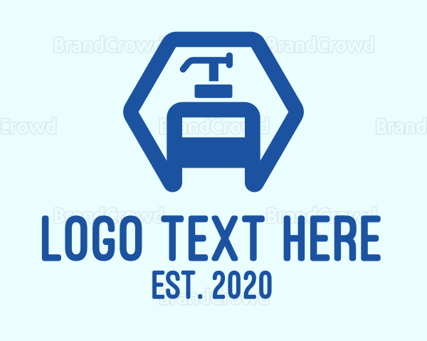 Blue Hexagon Sanitizer Logo