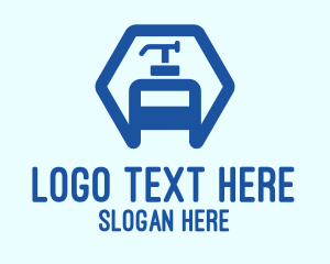 Blue Hexagon Sanitizer Logo