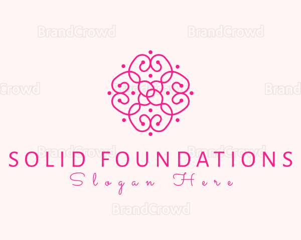 Elegant Flower Pattern Logo