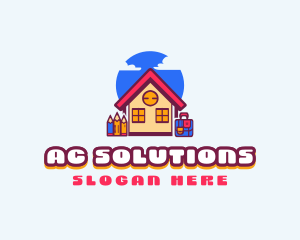 Kindergarten School Learning logo design