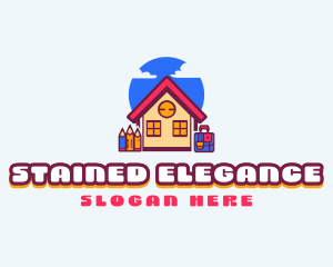 Kindergarten School Learning logo design