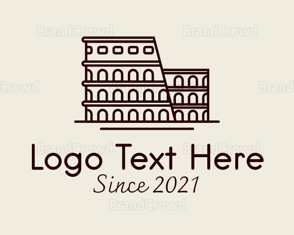 Colosseum Arena Landmark Logo