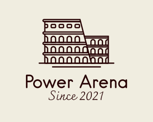 Arena - Colosseum Arena Landmark logo design