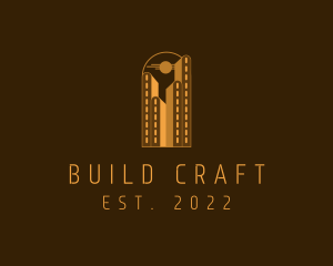 Building Skyline Construction logo design