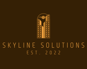 Skyline - Building Skyline Construction logo design