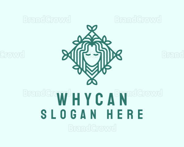 Organic Leaf Woman Logo