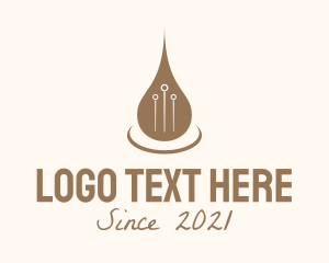 Traditional - Oil Acupuncture Needle logo design