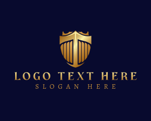 Premium Shield Letter T Logo