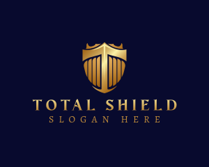 Premium Shield Letter T logo design