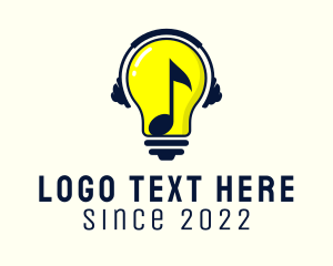 Music Production - Light Bulb Music Studio logo design