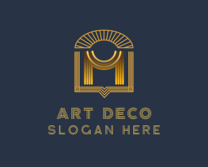 Deco - Geometric Art Deco Drapes logo design