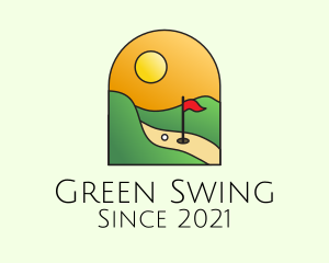 Golf - Sunset Golf Course logo design