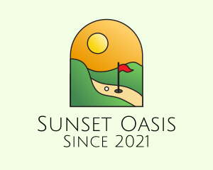Sunset - Sunset Golf Course logo design